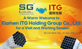 ỐNG THÉP SÀI GÒN CHÀO ĐÓN VÀ LÀM VIỆC CÙNG TẬP ĐOÀN XIAMEN ITG HOLDING GROUP CO., LTD.