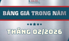 THÔNG BÁO TĂNG GIÁ TỪ NGÀY 09/02/2026 - ỐNG THÉP SÀI GÒN