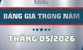 THÔNG BÁO TĂNG GIÁ TỪ NGÀY 05/05/2026 - ỐNG THÉP SÀI GÒN