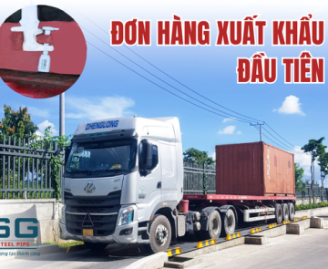 NHỮNG ĐƠN HÀNG XUẤT KHẨU THÉP MẠ KẼM ĐẦU TIÊN TẠI NHÀ MÁY ỐNG THÉP SÀI GÒN!  